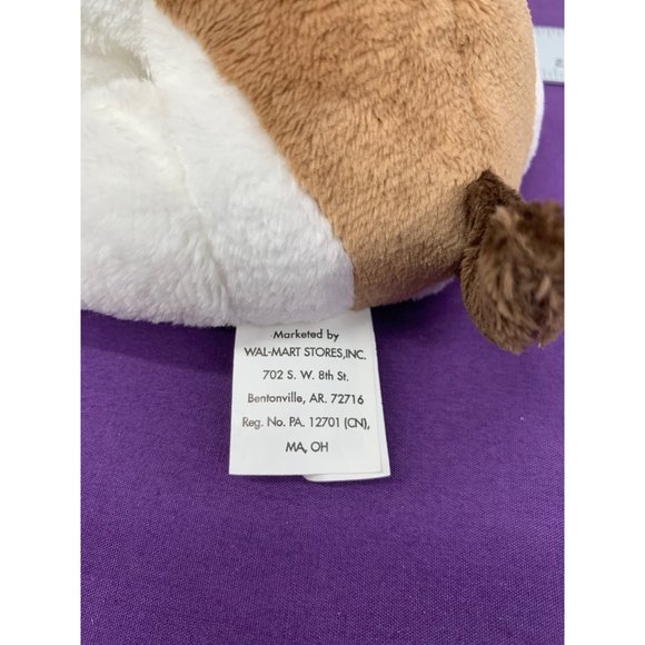 Walmart 7 Inch Terrier Bulldog Puppy XOXO Heart Red Sheer Bow Hearts Plush Stuff - Picture 6 of 9